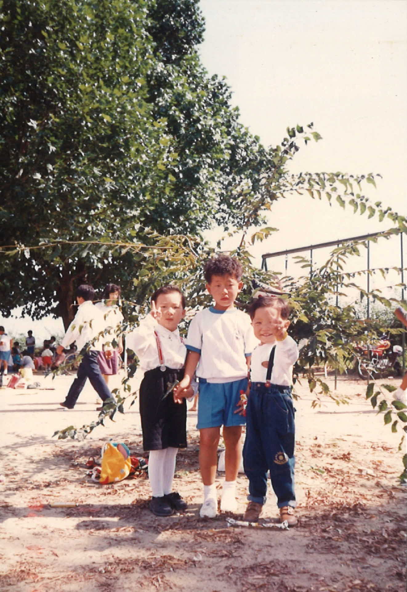 안정국민학교 운동회 기념사진