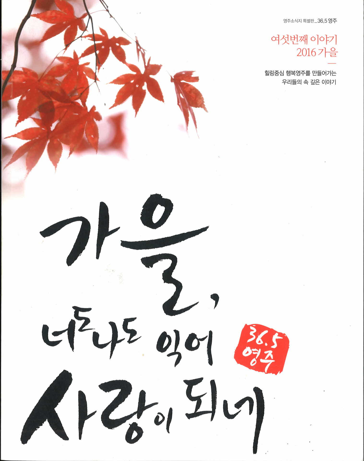 영주소식지 ' 가을 '