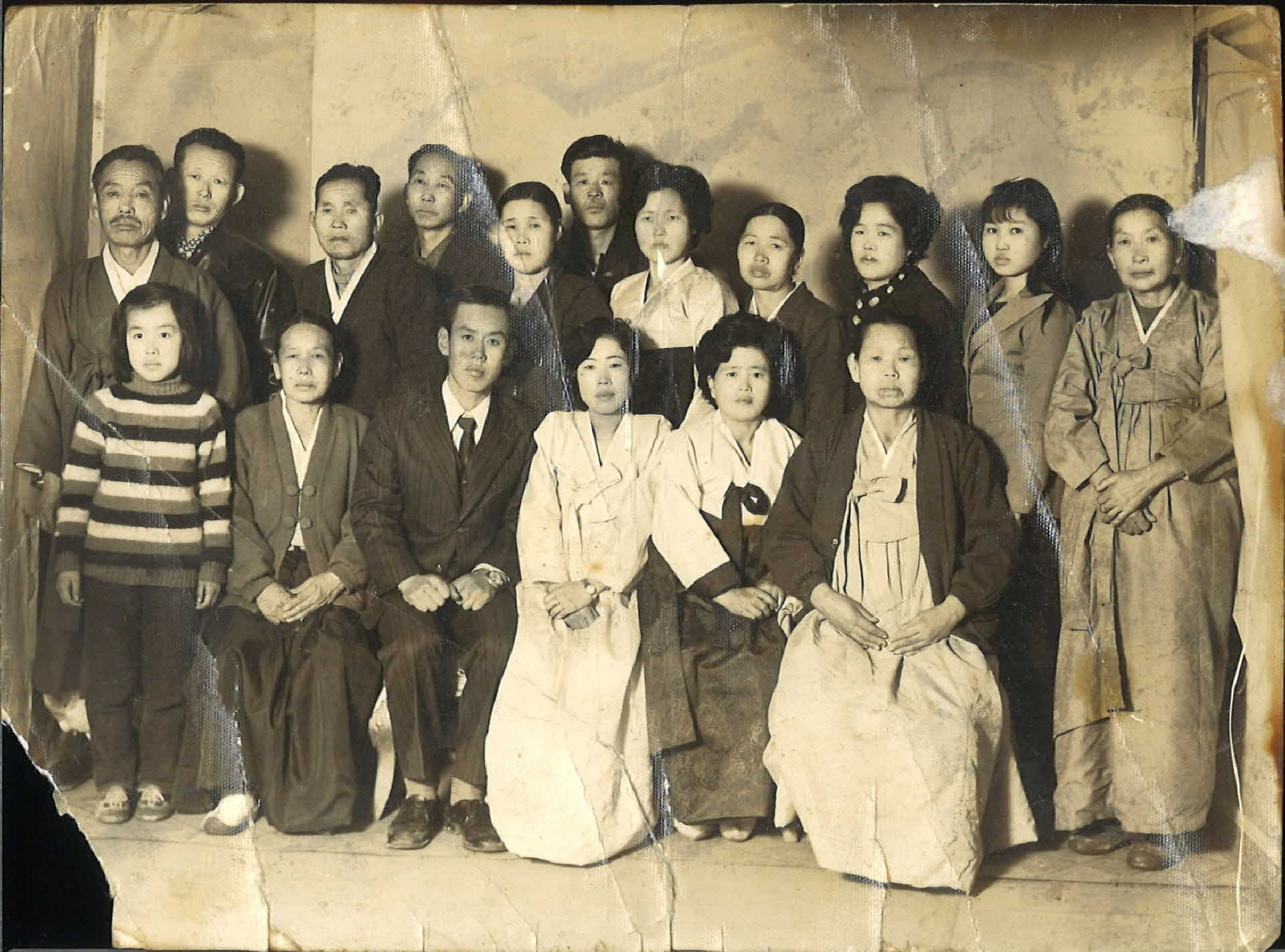 1970년대 결혼식 가족사진