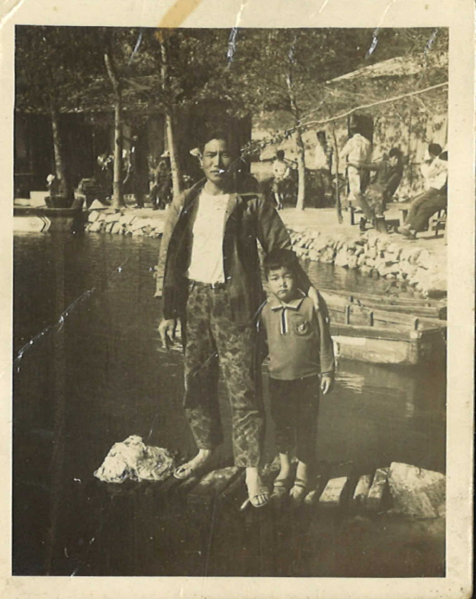 아빠와 아들 함께 찍은 사진