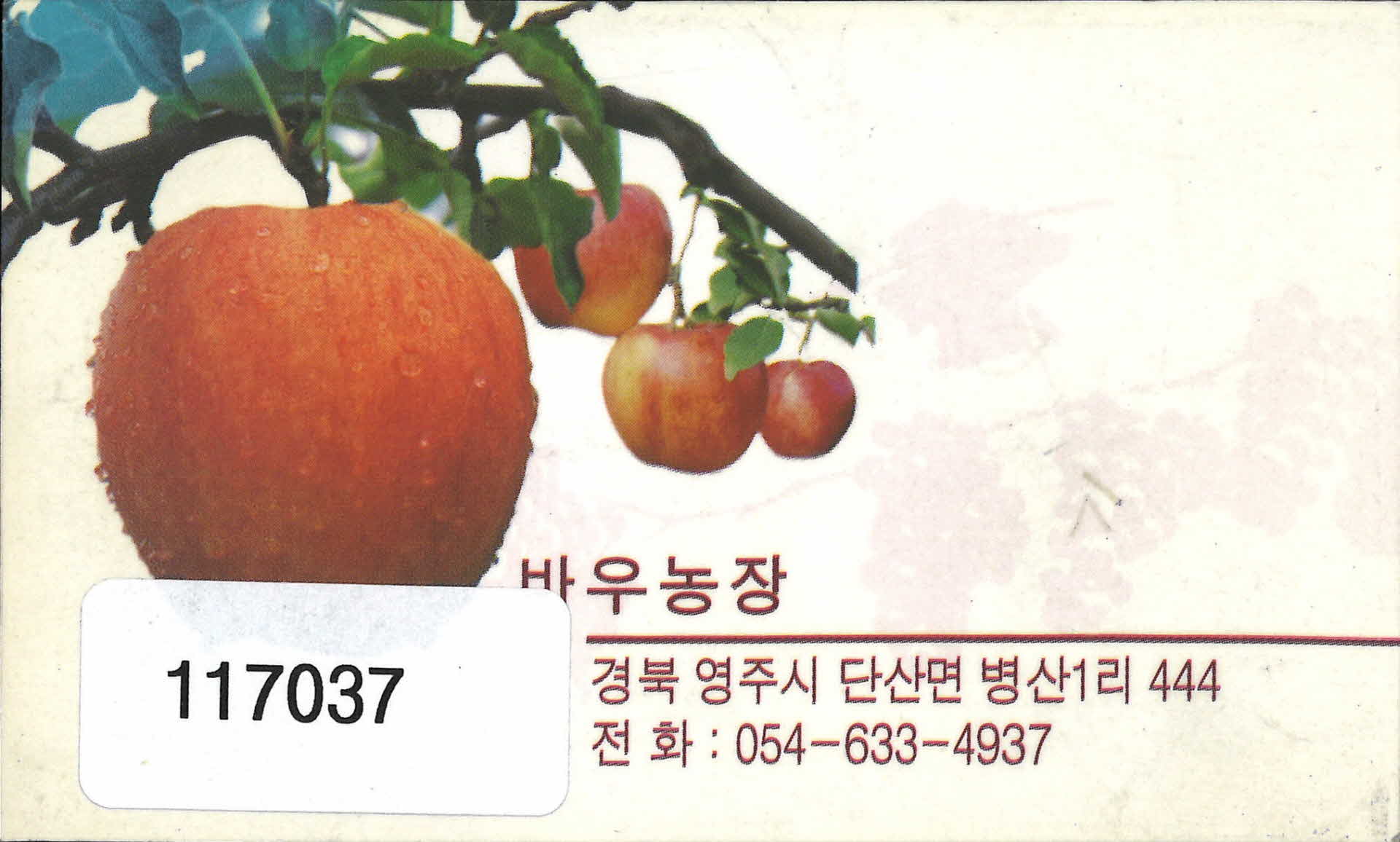 소백단산포도 명함