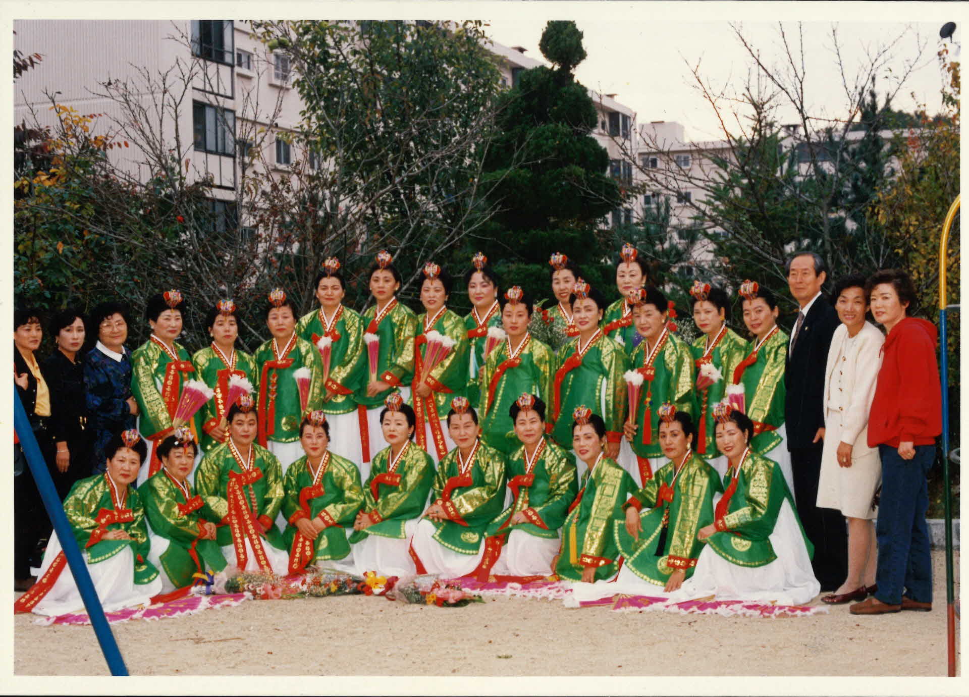 부채춤 단체사진