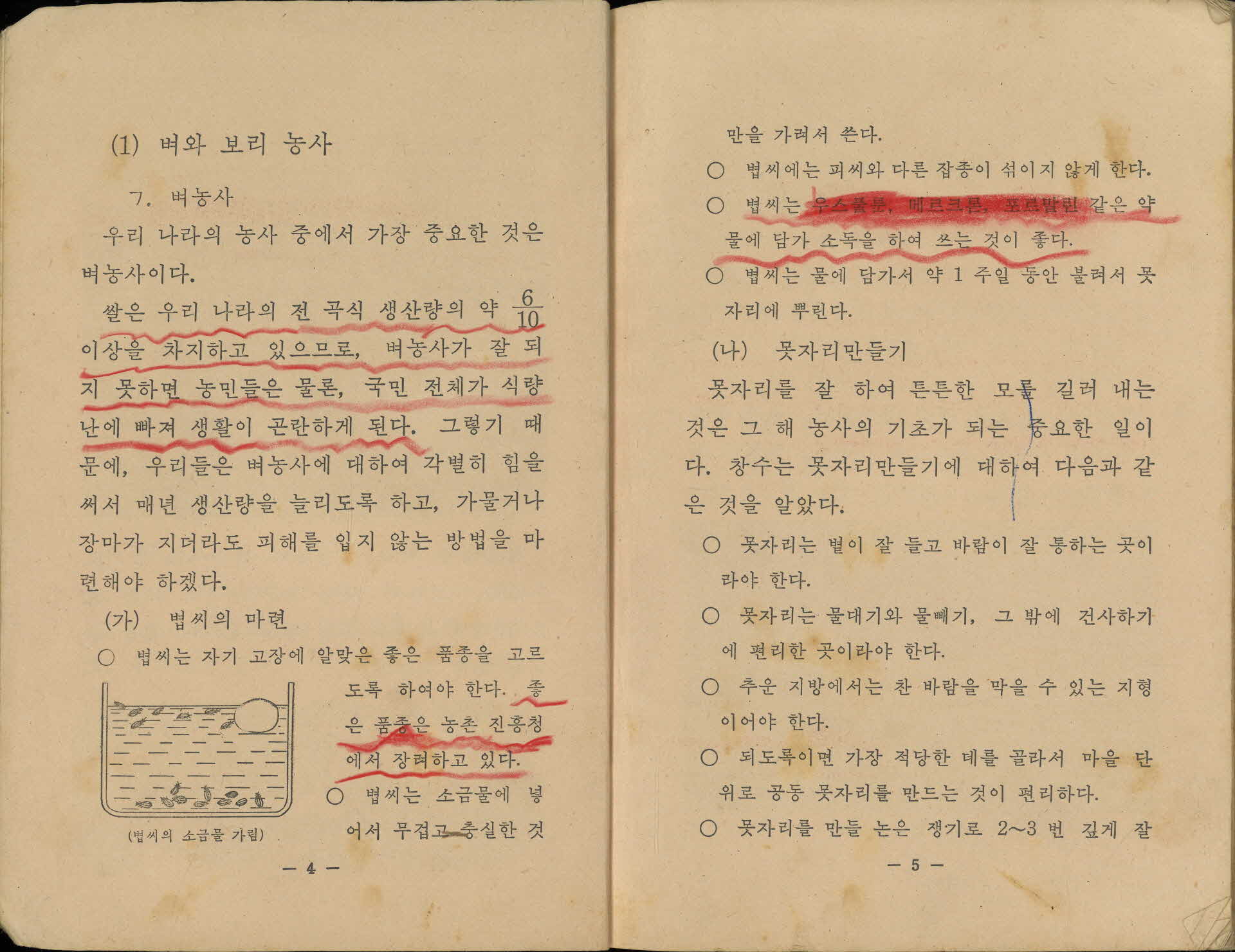 국민학교 6학년 『실과』 교과서