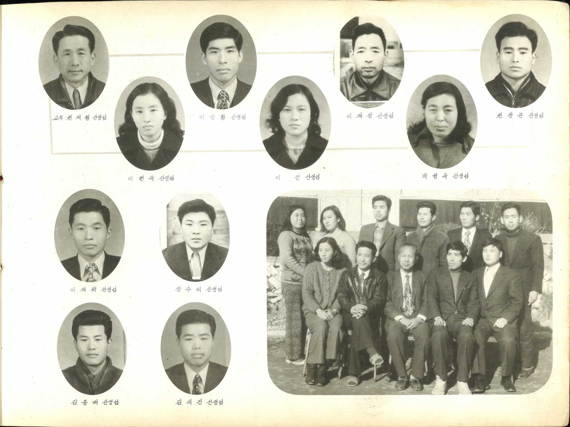 봉현 남부국민학교 제24회 졸업기념