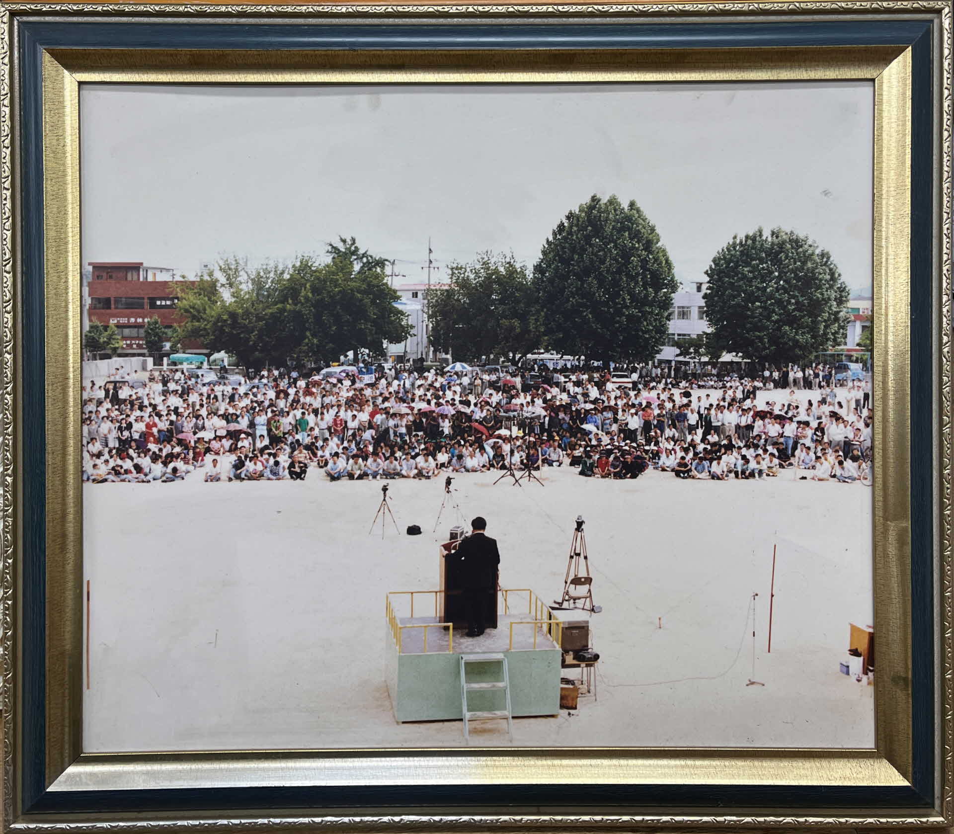 경상북도의원 후보 연설 사진 액자